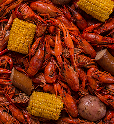 boiled crawfish