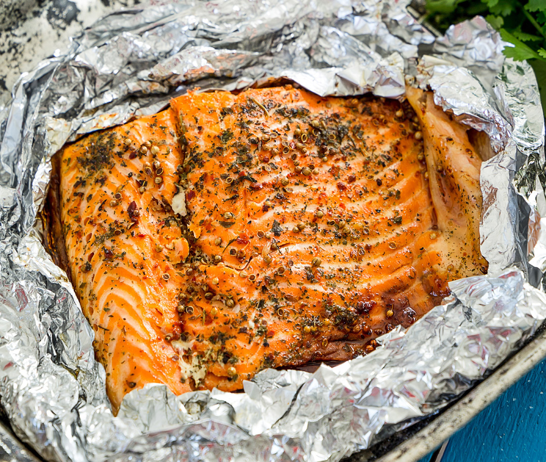 Grilled Salmon with Mustard and Herbs - Jungle Jim's International Market
