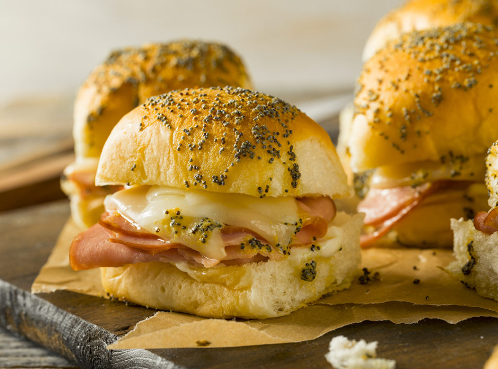 Baked Ham and Swiss Sandwiches